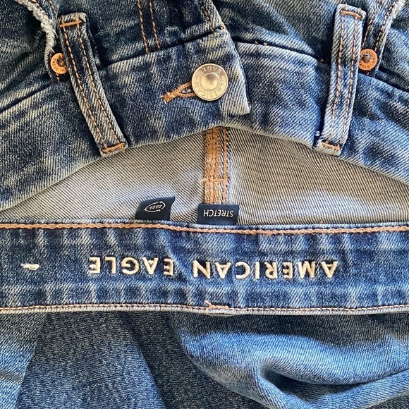 American Eagle Outfitters Blue Straight Jeans Classic Style - Picture 7 of 8